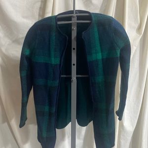 Talbots pure Moreno wool sweater- open front cardigan